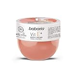 Babaria - Crema Corporal Hidratante y Antioxidante con Vitamina E para Pieles Normales y Secas, Vegano - 400 ml
