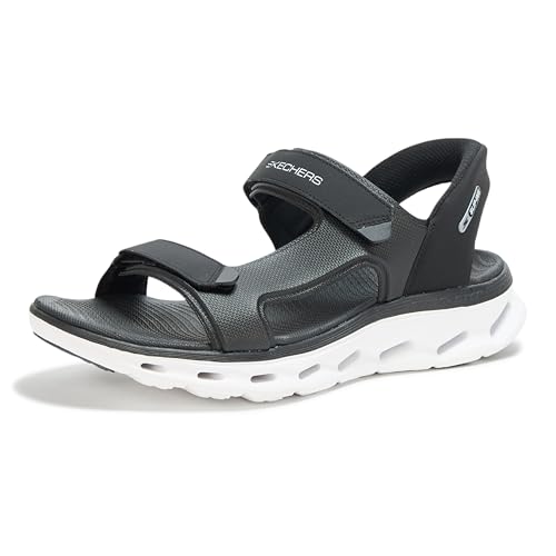 Image of Skechers mens Hands Free Slip-ins Go Walk Glide Step 2.0 Quarter Strap Sandal