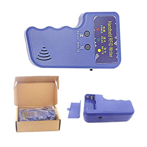 Riversmerge Handheld 125khz Copier RFID Smart ID Card Duplicator Used for T5577 or EM4305+5pcs T5577 NO.3 Keychains +5 T5577 Cards by riversmerge - Used condition - Image 3