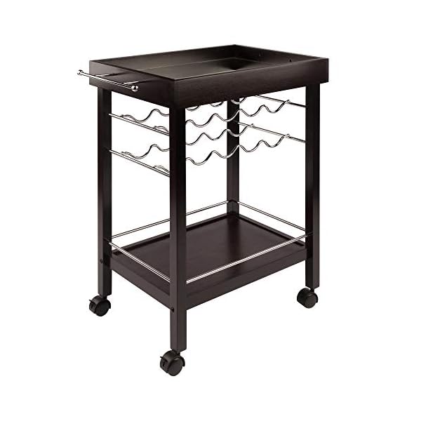 Winsome Wine Storage, Wood, Dark Espresso, FURNITURE - Image 7