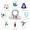 F.Life Ceiling Mount Hooks - Hold Up to 1100 lbs,Yoga Starter Set - Suitable for Gym Rings, Suspensions, Indoor/Outdoor Use -304 Stainless Steel Suspension Hook Gym, Aerial Silks Yoga Swing Hammock
