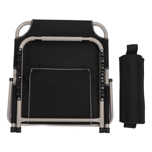 Silla de piso para cama elevadora con almohada ajustable y respaldo negro 6