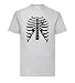 Koszyk na piersi z sercem piłki nożnej męski T-shirt, szary, XXL