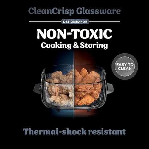 Ninja Crispi 4-in-1 Portable Glass Air Fryer, Cyberspace