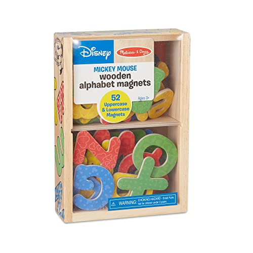 Melissa & Doug Disney Mickey And Friends Wooden Alphabet Magnets - 52 Uppercase And Lowercase Letters #TOP13