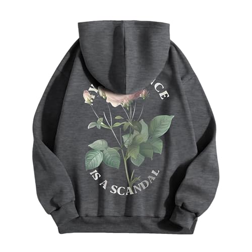 Pull à capuche pour hommes avec impression 3D moderne et taille ajustable