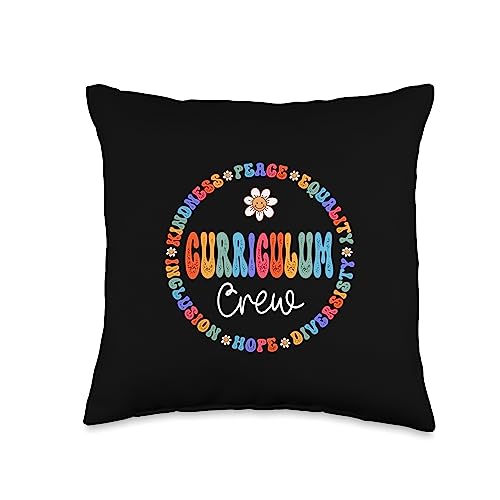 Early Childhood Special Education GIFTS IDEAS Curriculum Crew Preschool Coordinator Early Childhood ECSE Throw Pillow, 16x16, Multicolor