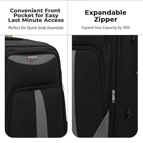 Image of TourisForever Trolley Bag Set-3 | Expandable Travel Suitcase | Cabin Medium Large, Expandable Travel Suitcase, Heavy-Duty Nylon, 3 Digit Number Lock, 360 Lego Wheels, Durable Handle