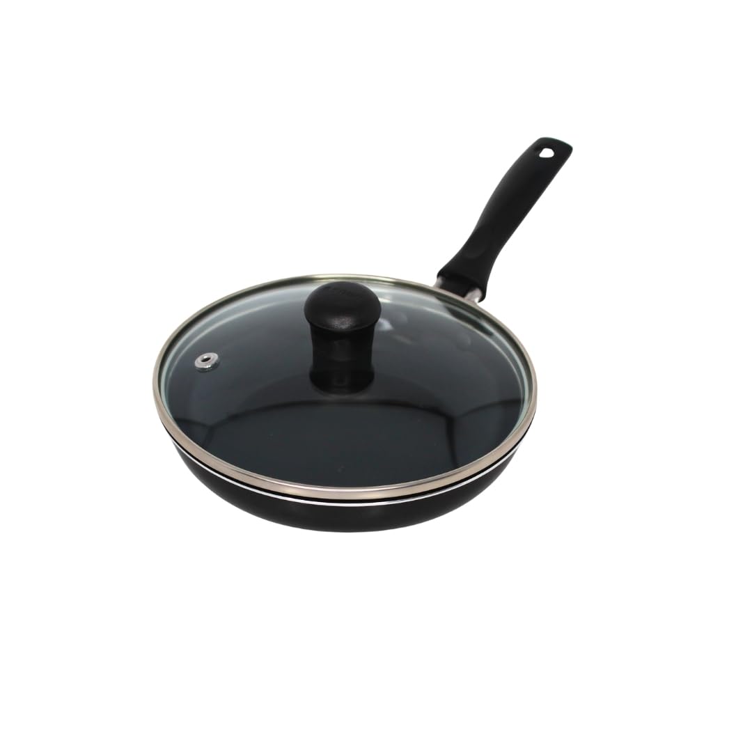 IMUSA Ceramic Nonstick Frying Pan with lid, 6.3 Inch