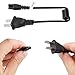 TiToeKi Stun Gun Charger Cord Compatible with Police 305/519/928-58, Avenger, Streetwise Security Barbarian 9,000,000, Sabre and Most Other Stun Guns （Expandable to 12''）