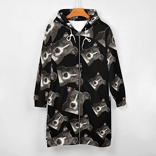 BAIKUTOUAN American Pit Bull Women's Zip Up Hoodie #TOP29