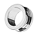 Produktbild Piercingfaktor Flesh Tunnel Ohr Schraub Ear Plug Piercing Edelstahl Schraubverschluss Ohrpiercing Creole 3 mm Silber