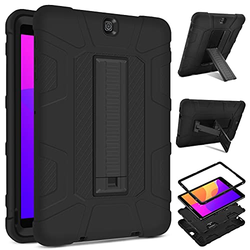 DETUOSI Shockproof Case for Samsung Galaxy Tab S2 9.7' 2015 (SM-T810/ T813/ T817T/ T817V),3-Layers Hybrid Heavy Duty Multi-Angle Kickstand Protective Cover for Samsung Galaxy Tab S2 9.7' Case