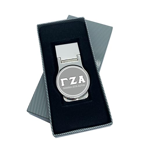 Gamma Zeta Alpha Officially Licensed Money Clip - Premium Round Stainless Steel Design for Greek Life, Fraternity Brothers, Alumni, and College Students - Slim Front Pocket Carry (Gamma Zeta Alpha 3)4