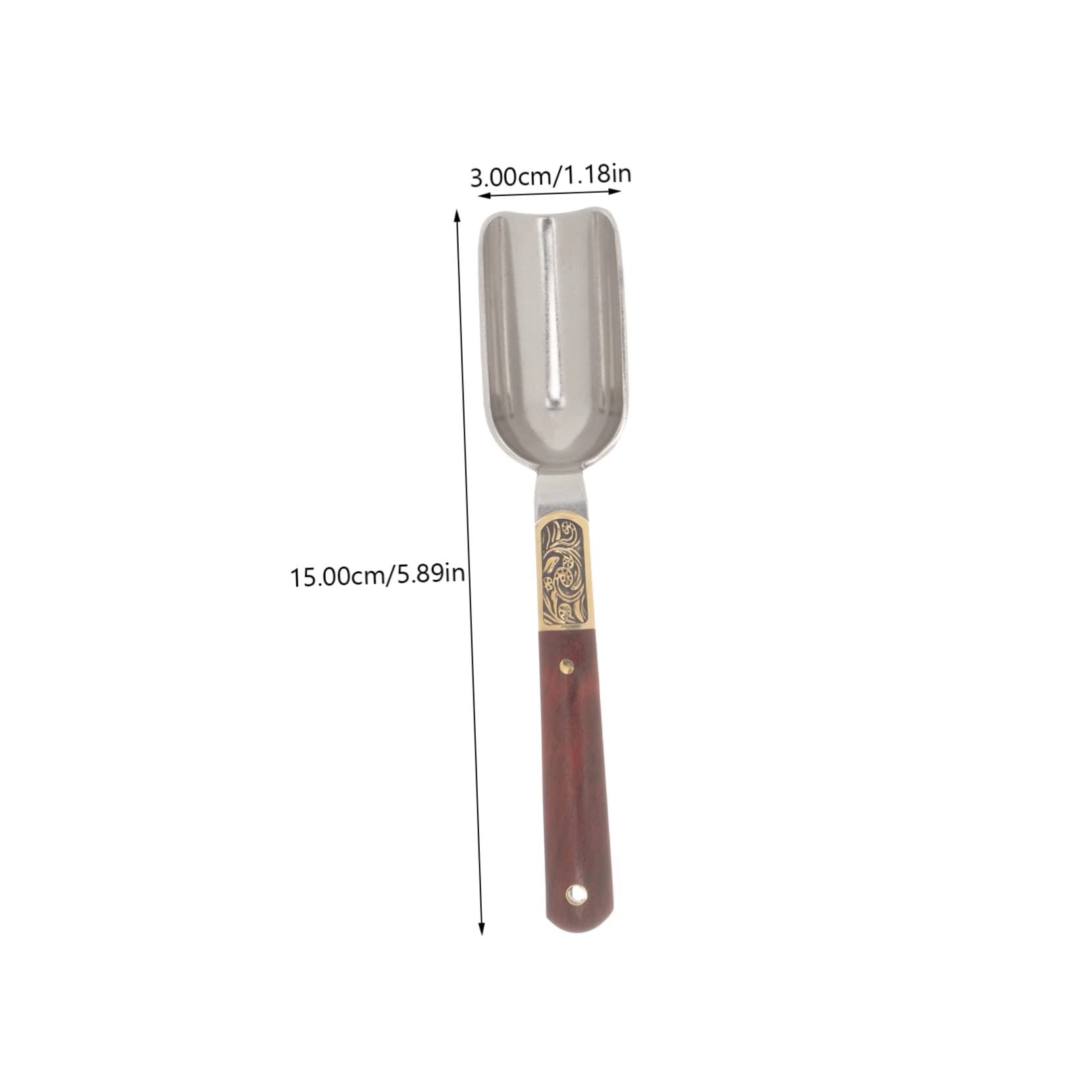 VINTORKY Vintage Blackwood Tea Spoon Practical Tea Scoop for Kung Fu Tea Ceremony Elegant Tea Accessory for Tea Lovers and Tea