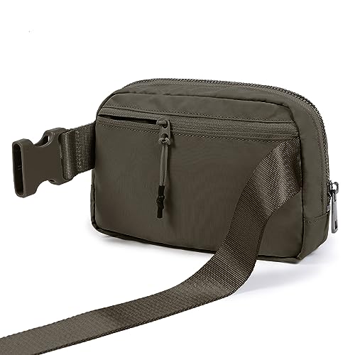 Image of ODODOS Unisex Mini Belt Bag with Adjustable Strap Small Fanny Pack for Workout Running Traveling Hiking, Turkish Coffee