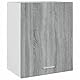 vidaXL Hängeschrank, Wandschrank für Küche, Küchenschrank Wandmontage mit viel Stauraum, Schwebeschrank Schrank Küchenmöbel, Grau Sonoma Holzwerkstoff