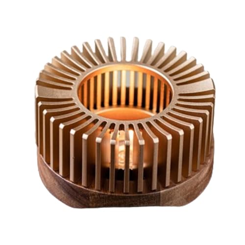 Soporte para tetera de diseño elegante con acabado dorado refinado 6