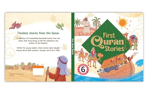 Image of First Quran Stories: 6-in-1 illustrated Islamic Story Book for Kids| Prophets' Tales of Faith, Courage & Allah's Teachings| Ages 5+| [Select Learning]