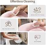 High Chair, Foldable High Chairs for Babies and Toddlers, Ultra Safe for Infant with Lockable Wheels, Easy Clean, Removable Tray/Adjustable Footrest for Baby Feeding HighChair, Pink