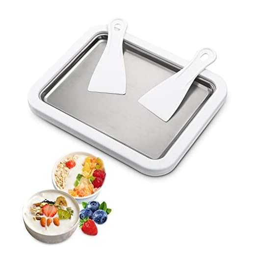 Heladera Instantánea,Fabricantes de helados, Máquina para Hacer Helados en Rollo, Placa de Hielo Hecho en Casa, Juego de bricolaje de rollos de hielo para Gelato/Sorbete/Yogur