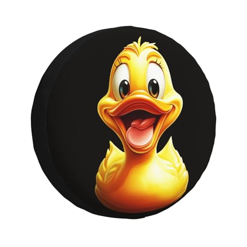 Image of Funny Duck Spare Tire Cover Weatherproof Universal Wheel Protectors Cute Duck Wheel Covers for Rv Camper Travel Trailer SUV Truck 16 Inch