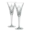 Waterford lismore toasting flutes set of 2  urban country home decor