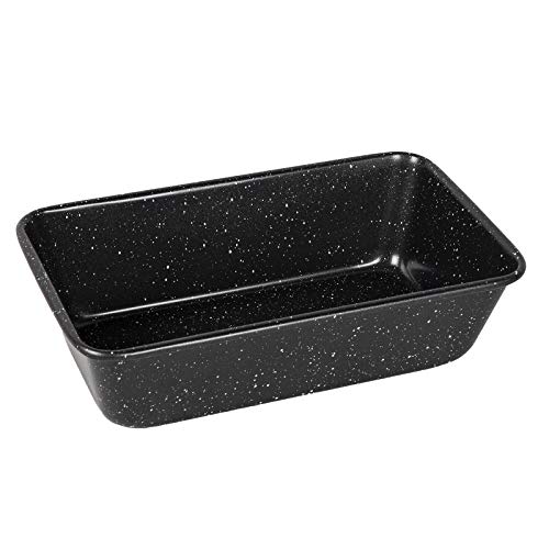 COOK WITH COLOR Bakeware Non Stick Baking Sheet, Black, 9x5 Loaf Baking Pan