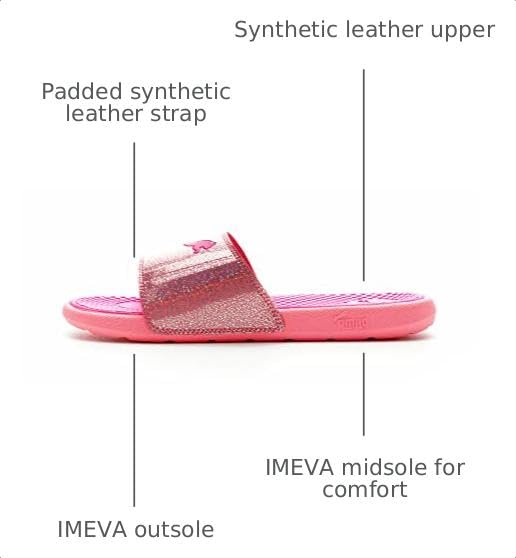 Image of PUMA Kids Girls Cool Cat Irresistible Slide Casual Sandals Casual