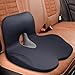 SnowingShine Cushion for Office Chair, Support Pillow for Long Sitting, Black