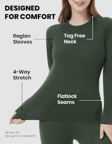 Image of Iguana Womens 100% Merino Wool Base Layer Set Active Thermals
