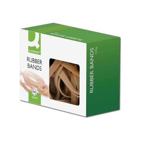 Q-Connect Assorted Rubber Bands 100g Pack Cover