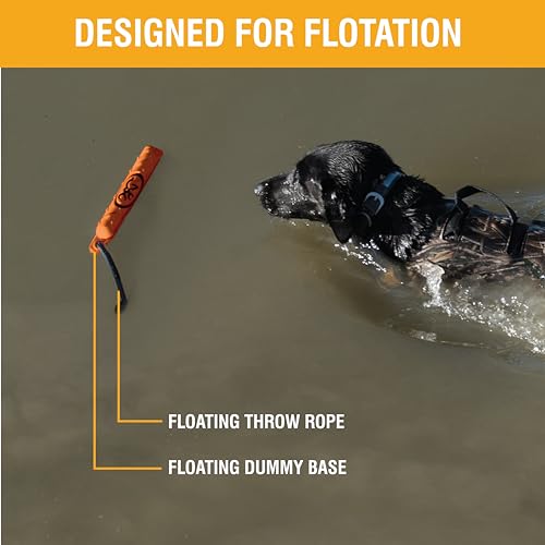 Browning Pet Hunting Durable Vinyl and Canvas Training Dummy, Fetch and Retrieval Tool, Vinyl (Orange), Large by Browning - Image 3