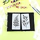 Jeffdad 18 Stück Blumen Schablone, Wiederverwendbar Wildblumen Schablonen zum Malen, 15 * 7,5 cm Malschablonen DIY Vorlagen Malerei Schablonen Set für Scrapbooking Holz Boden Wand Fliesen