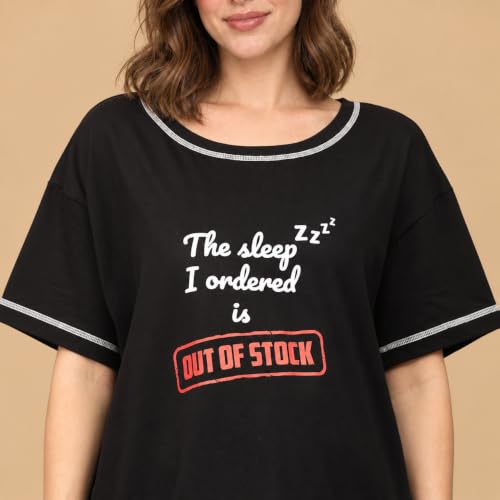 Image of The Mom Store Mom T-Shirt | Cotton | Pre and Post Pregnancy | Quirky Statements | Comfortable | Oversized