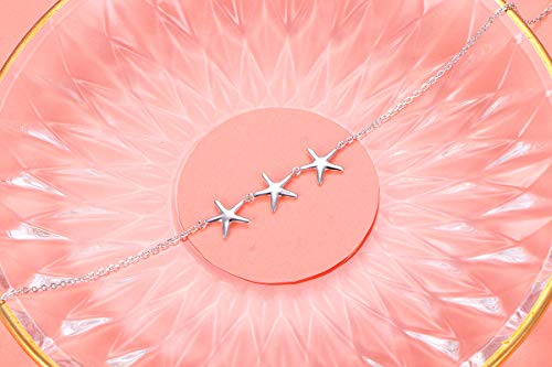 Image of S925 Sterling Silver Anklet for Women Adjustable Plus Foot Ankle Bracelet
