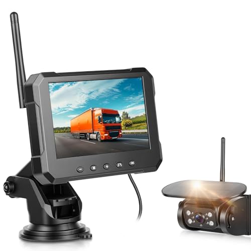 Caméra de recul écran IPS vision nocturne et kit de recul sans fil magnétique IP68
