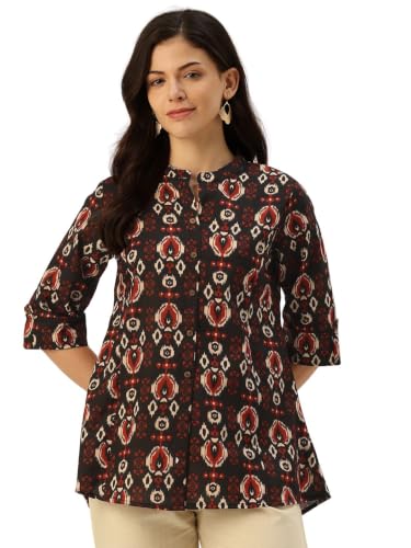 Image of Printed Mandarin Shirt - Casual & Chic (S-3XL)