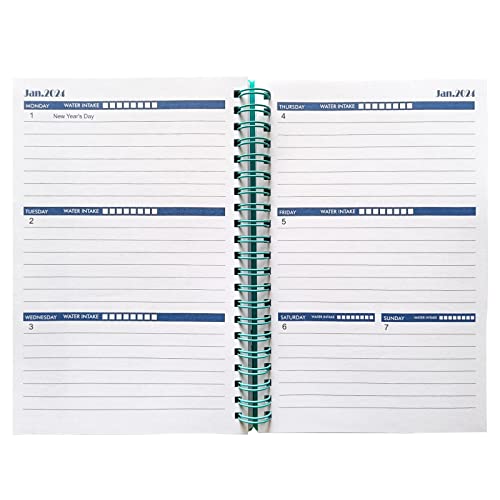 Utytrees Planner 2023-2024 - Weekly Monthly Daily Planner 2023-2024 From January 2023 To June 2024, 18 Month Planner, 5.2" X 7.5", Thicker Paper, Green #TOP3