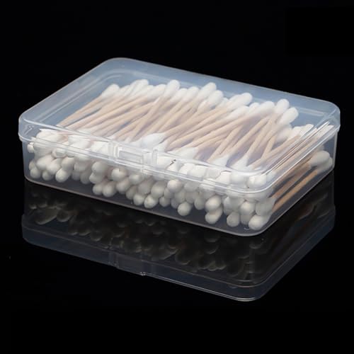 Image of 6 Pcs Mini Plastic Storage Containers Clear Rectangle Boxes Small Empty Cases Transparent Beads Organizer Container with Lid for Collecting Small Items 8.5 x 6.1 x 2.5cm