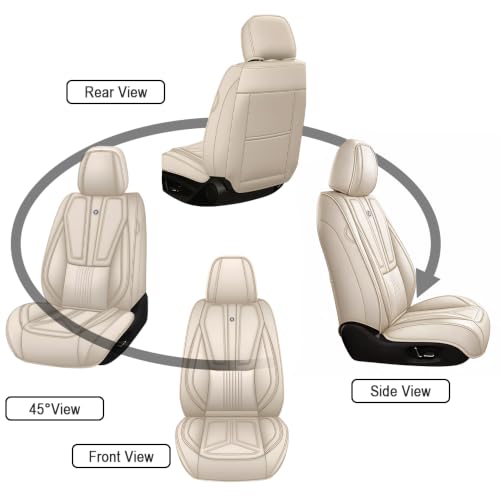 Image of Custom Car Seat Cover for Jeep Gladiator 2020-2026,Easy Install,Beige