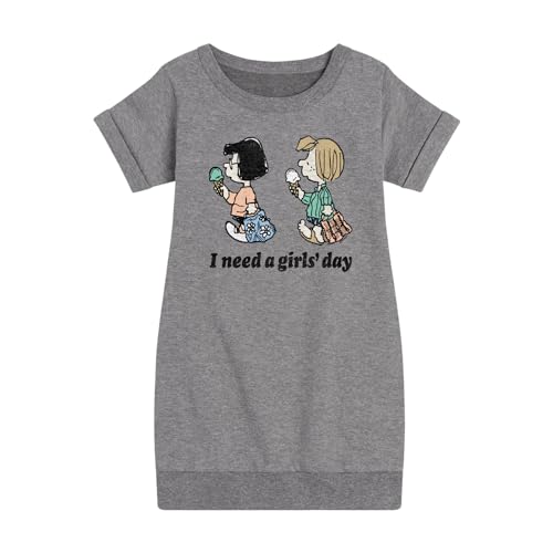 HYBRID APPAREL - Peanuts - I Need A Girls Day - Toddler & Youth Girls Fleece Dress