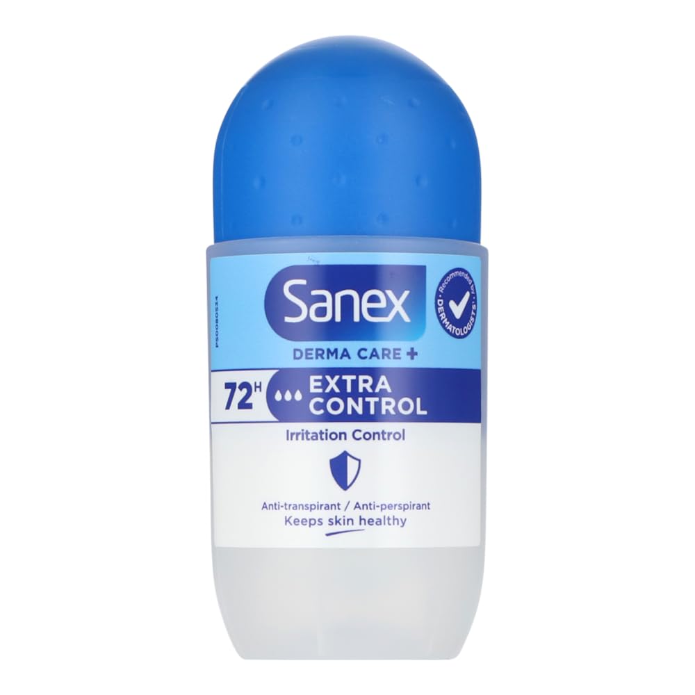 6er Pack - SANEX Women Deo Roll-on „Derma Care+ Extra Control“ - 72h - 53ml