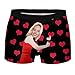 Imagen de Boxers personalizados para el día de San Valentín para hombre con cara