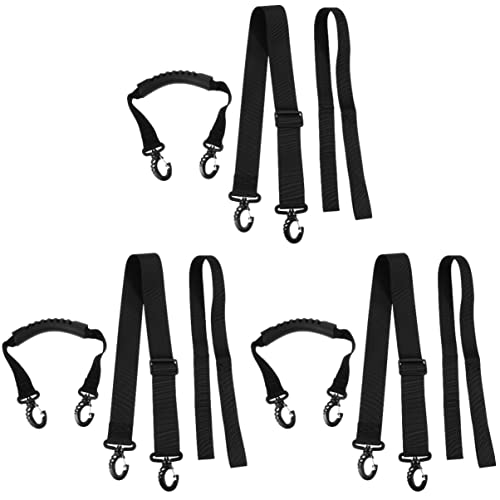 BESPORTBLE 3sets Ski Snowboard Boots Carrier Straps Strong Nylon Material Easy to Carry Shoulder Sling 3pcs*3