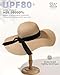 FURTALK Womens Sun Straw Hat Wide Brim UPF 80 Summer Hat Foldable Packable Floppy Beach Hats for Women Khaki,Large-X-Large