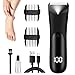 Tagliabordi Uomo - Rasatore Per Barba Portatile - Tagliacapelli Uomo con Display Digitale e Luce LED per Corpo Viso Testa Braccia Gambe immagine