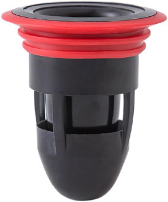 Anti-Odor Floor Drain Backflow Preventer Valve Sewer Core Drainage Insert Drain Plug Gas Sealer Floor Strainer Trap Seal - Black