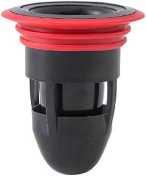 SEIWEI Shower Floor Drain Backflow Preventer Gas Sealer Anti-Odor Sewer Core Plug for Kitchen Bathroom SinkBlack, 6.5*5.5*3.5cm/2.56*2.16*1.42in