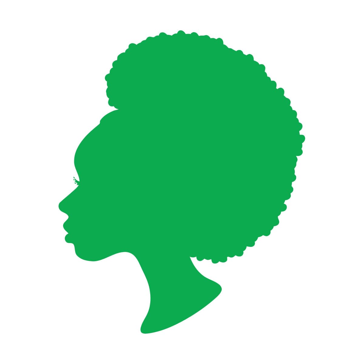 Lettering Stickers Black Lady Beauty Salon Woman Hair Stylist 81x101.1cm Art Mural Painting Extra Large Green
